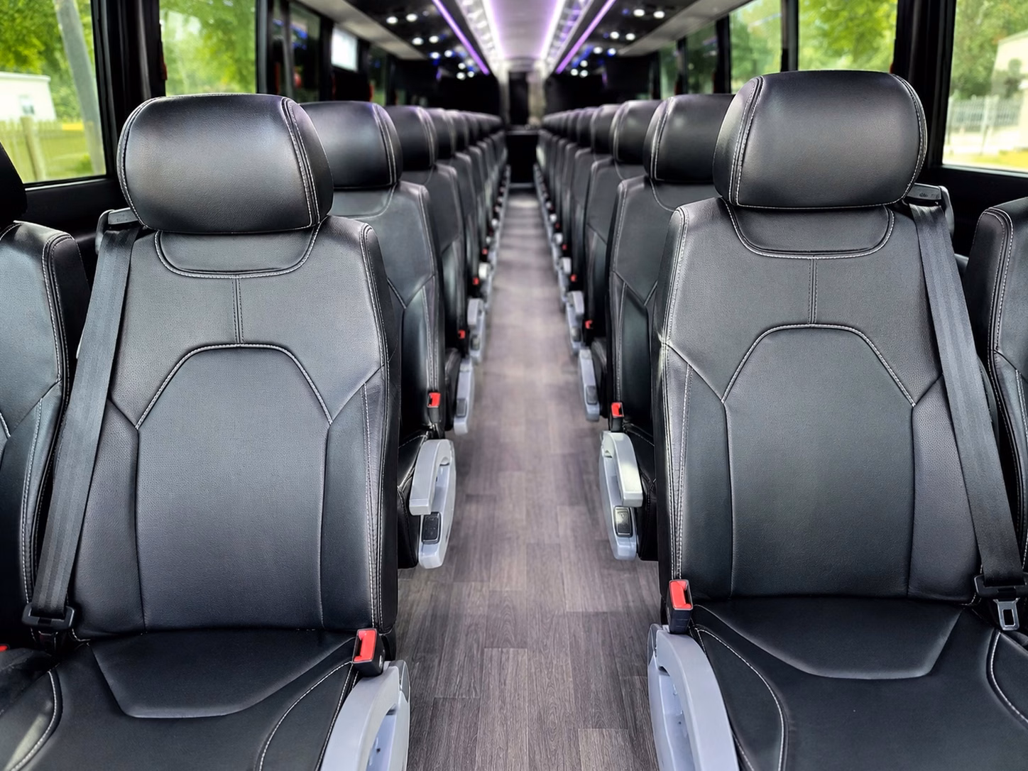 minneapolis charter bus interior
