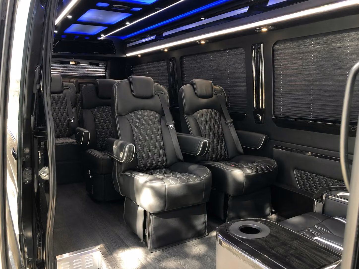 sprinter van with driver inside